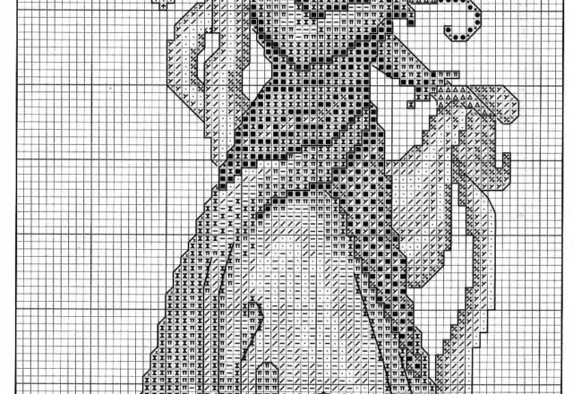 two pictures with ladies cross stitch (2)