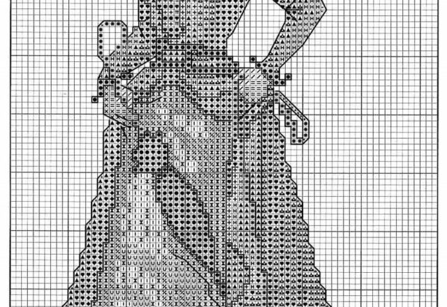 two pictures with ladies cross stitch (5)