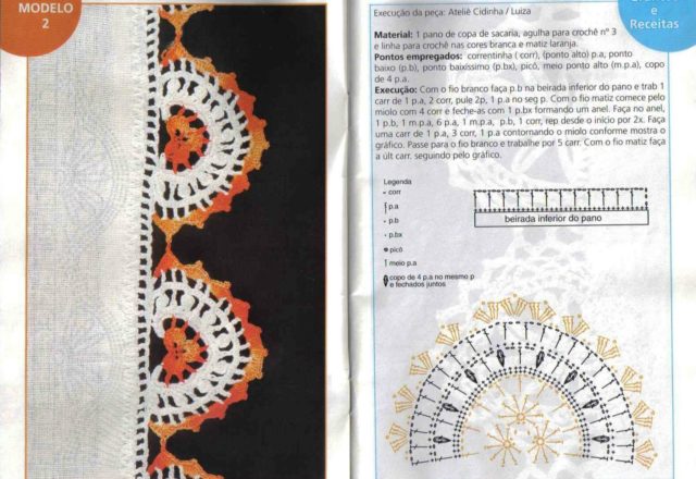 two-tone crochet border