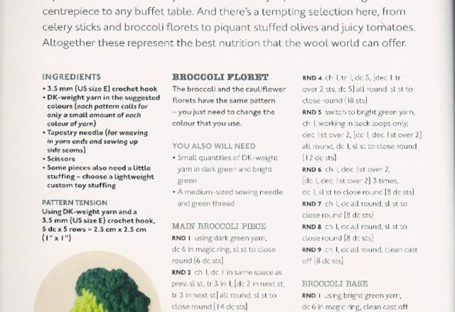 verdura ad amigurumi broccoli