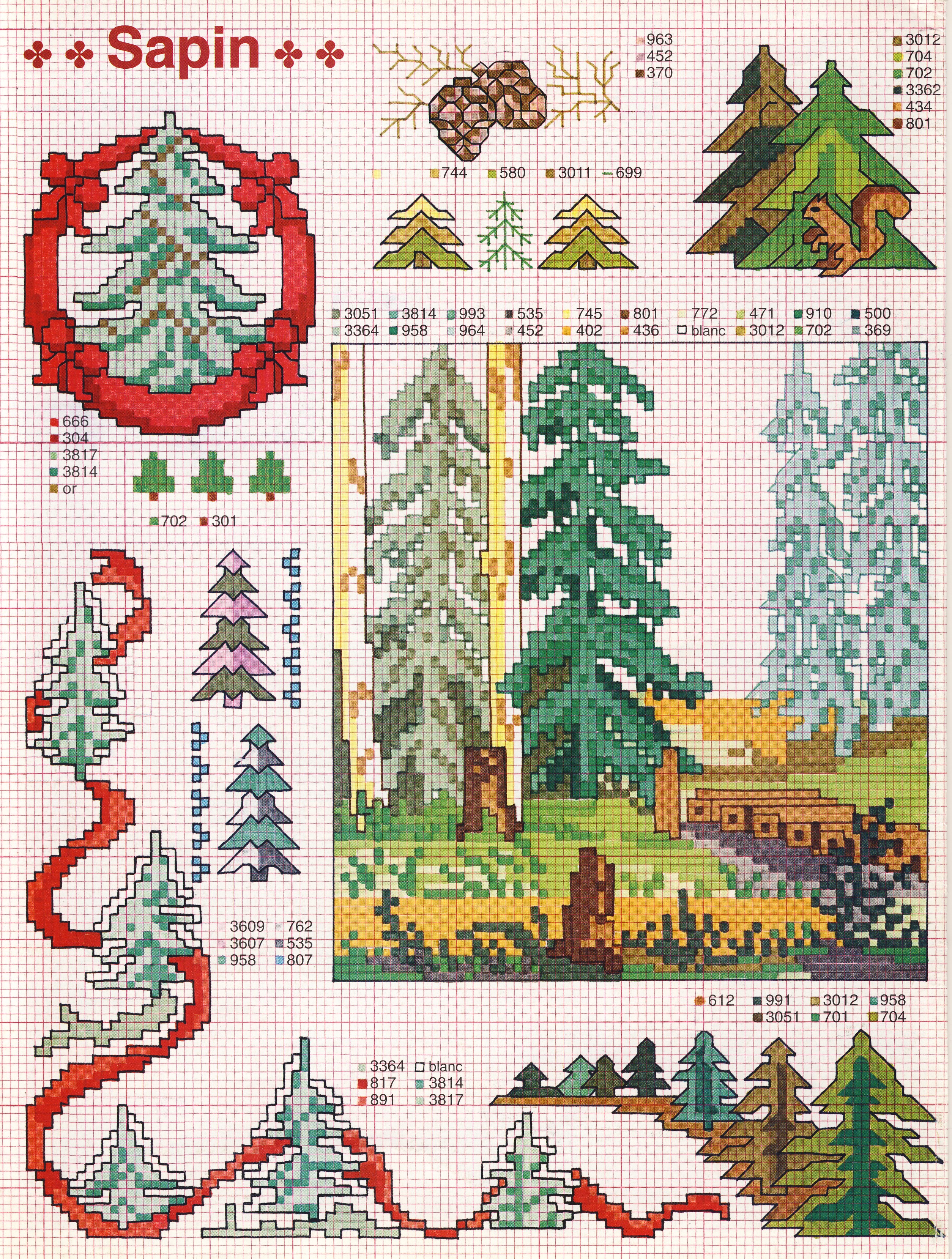 very beautiful Christmas tree Cross stitch (3)