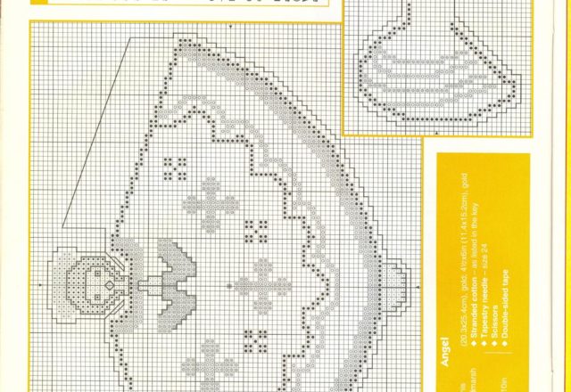 very simple angel cross stithc pattern