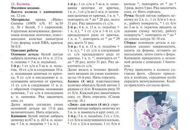 wheelchair starched crochet favors (3)